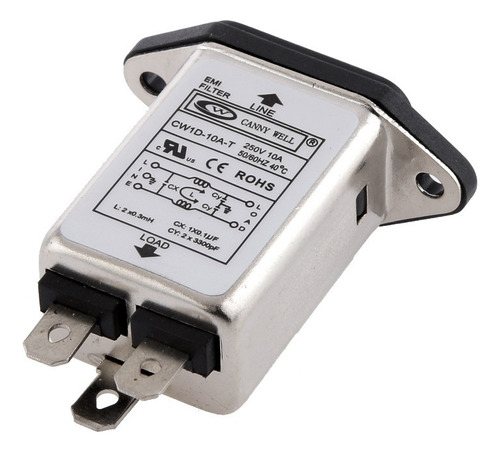 Iec 320 C14 Montaje En Panel Línea Eléctrica Emi