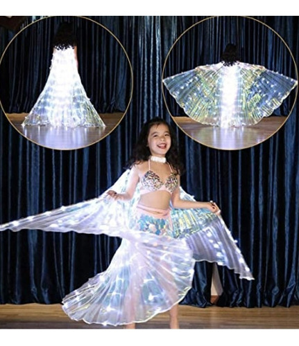 Alas Led Niñas Danza Arabe Wings Bellydance Odalisca Capa