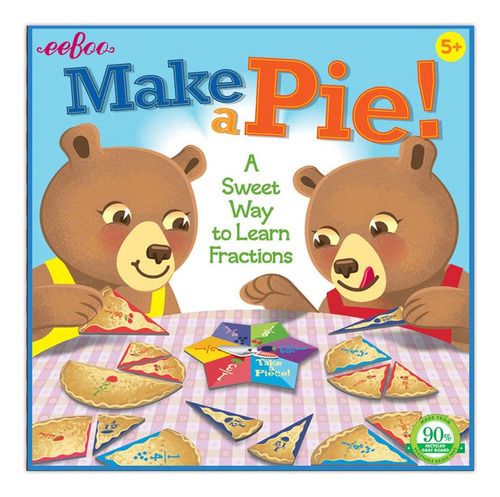 Eeboo: Make A Pie Game, Una Dulce Manera De Aprender Fracci.