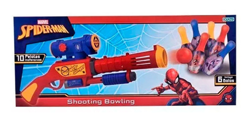 Pistola Shooting Bowling Spiderman Original Ditoys 