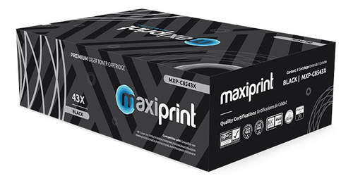 Tóner Genérico Maxiprinrt Compatible Con Hp C8543x Negro 