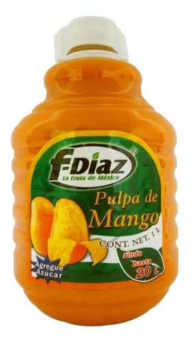 Concentrado Para Bebida F Díaz Sabor Mango 1 L Caj 12 Piezas