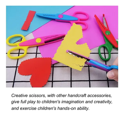 Tijeras de encaje para niños, accesorio de Metal y... - Grandado Tijeras de encaje para niños, accesorio de Metal y... - Grandado