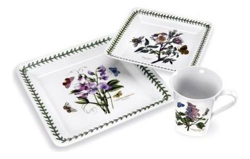 Portmeirion Botanic Garden Square 12piece Starter Set Servic