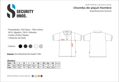 Chomba Remera Polo Pique M.corta Talle Especial 5xl Blanca