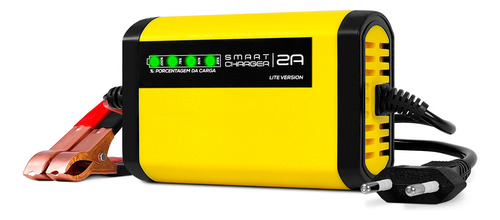 Carregador De Bateria Automotivo 12v 2a Carro Moto Fonte Jet Automático Nobreak Bivolt Inmetro Smartcharger 4x4sc