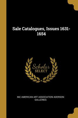 Libro Sale Catalogues, Issues 1631-1654 - Inc American Ar...