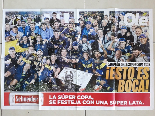 Póster Boca Juniors Campeón Copa Argentina 2019