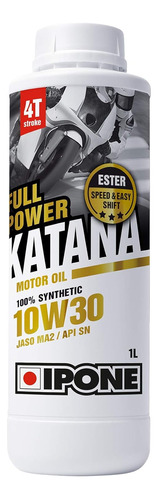Aceite Sintético Moto Ipone Katana Full Power 4t 10w30 1lts
