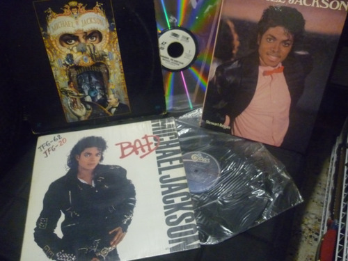 Colección Michael Jackson (libro - Laserdisc - Album Bad)