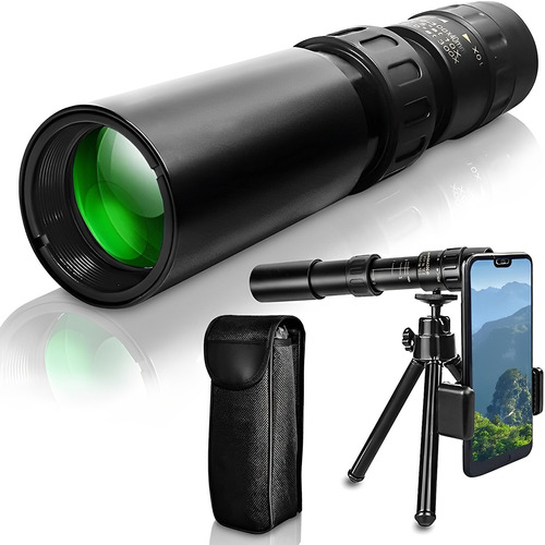 Monocular 4k 10-300x40mm Super Teleobjetivo Zoom Telescopio