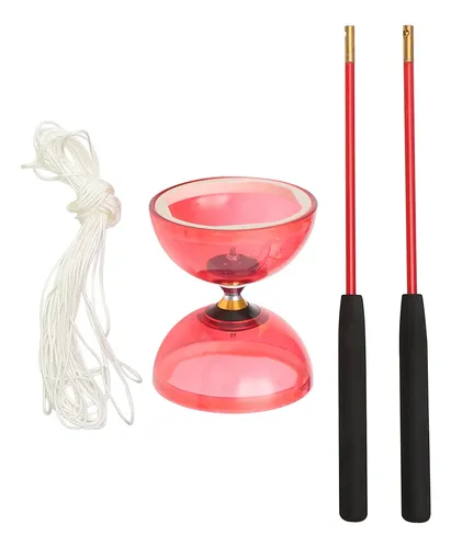Diábolo Profesional Con Triple Rodamiento Y Copas Transparentes: Yoyo De Poste Para Principiantes Y Expertos, Ideal Para Practicar Trucos
