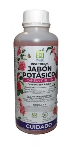 Jabon Potasico Aceite De Neem Y Canela X 500 Cc Ecomambo