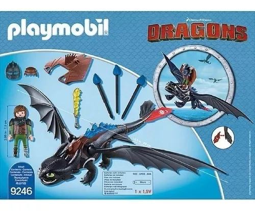 Playmobil Dragons Soluço E Banguela C Treinar S Dragão 9246