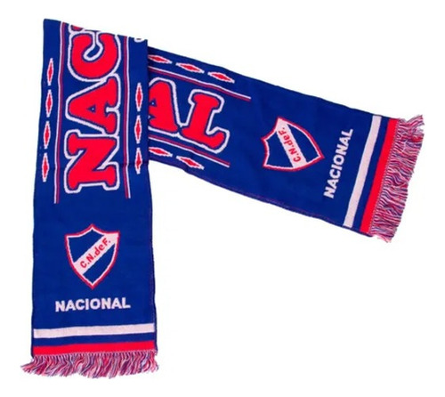 Bufanda Fútbol Club Nacional De Football Azul Unico