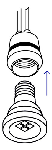 Portalampara Socket Aluminio Con Sensor De Luz Para Foco Led