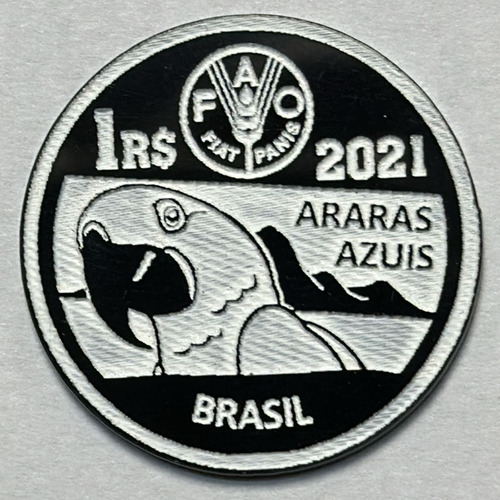 Brasil Moneda Serie Mercosur Fao 2021 Araras Azul 1 Real Unc