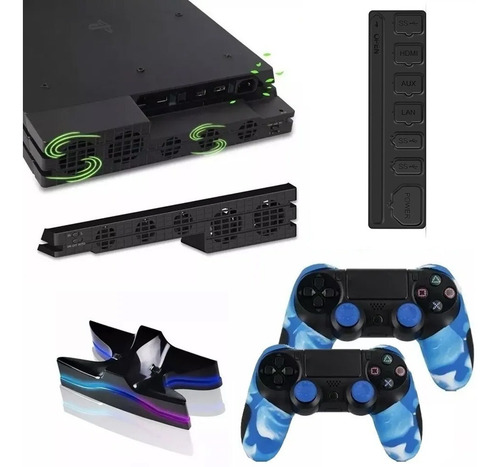 Combo Protege Tu Consola Y Mando Compatible Con Ps4 Pro