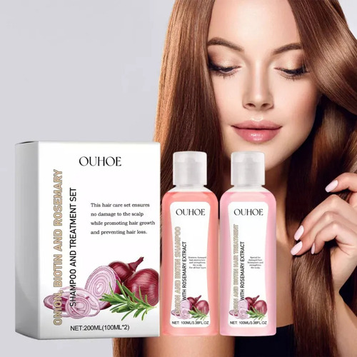 ChampĂș Para El Crecimiento Del Cabello Con Cebolla Y Romero