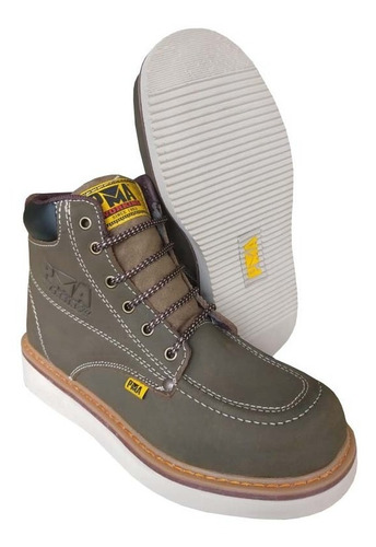 Bota Nobuck Musgo Hombre Caballero Trabajo Pma Industrial