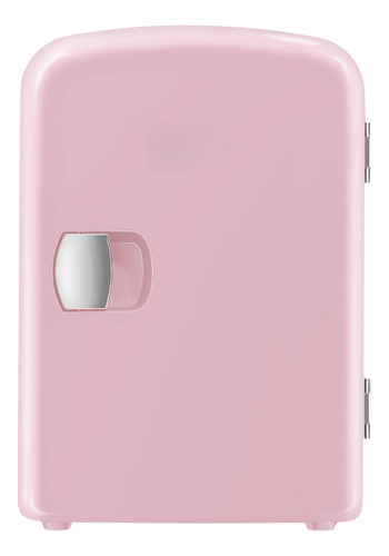 Mini Frigobar 4l, Portátil Para Latas Y Cuidado De Piel Rosa