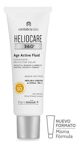 Heliocare 360 Age Active Fluid Fps50 50 Ml Protector Solar