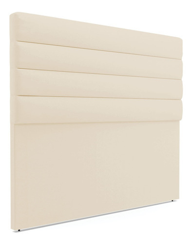 Cabeceira D'Rossi California Cama Box King 190 Cm Linho Cor A19 Bege