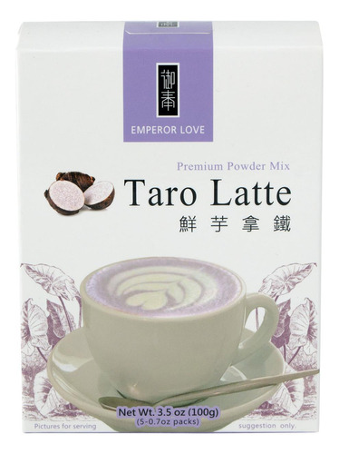 Té Sabor Taro Latte Instantáneo, Emperor Love, 100 Gr
