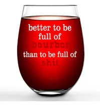Comprar Copa De Vino ' Copa De Vino Sin Tallo, Mejor Estar Lleno De 