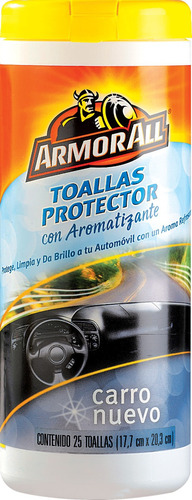 Paños Húmedos Protector Aroma Carro Nuevo Armorall 25 Und