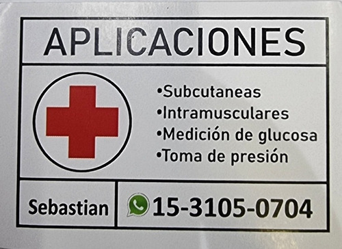 Imagen 1 de 5 de Aplicaciones De Inyecciones A Domicilios Caba,consulte