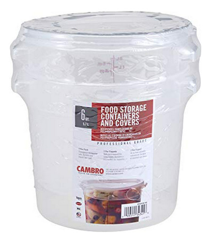 Cambro Rfs6ppsw2190 De 6 Cuartos Ronda Guardar Productos Ali