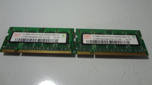 Memórias 512mb Ddr2 Notebook Dell Latitude 131l Original (Usado)