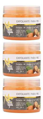 3 Gel Exfoliante Pies Masaje Suaviza Elimina Callos. Mc Life Fragancia Karité
