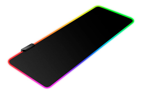Mousepad Gamer Led Rgb Usb 80x30cm Negro