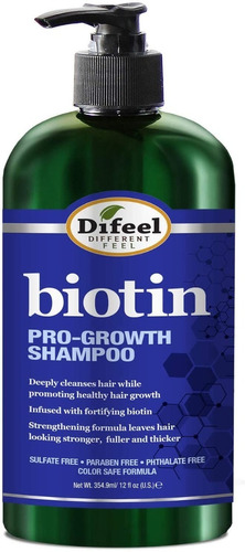 Shampoo Con Biotina Progrowth Fortalece Evita Caida Difeel