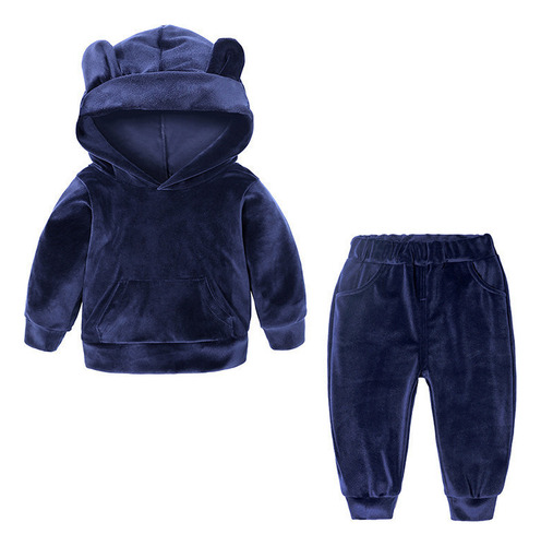 A Conjunto De Sudadera Con Capucha Y Pantalones Para Bebés
