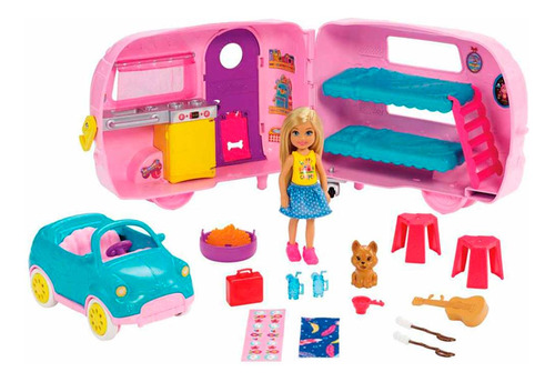 Veículo E Cenário - Barbie Chelsea - Trailer Club - Mattel