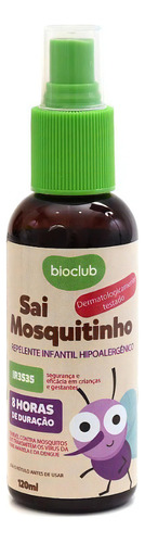 Repelente Infantil Natural Bioclub Hipoalergênico Spray120ml