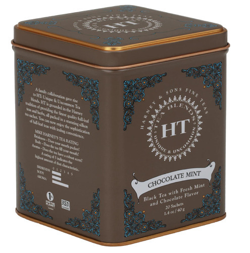 Harney & Sons, Chocolate De Menta, 20 Bolsas De Té, 1.4 Oz (40 G)