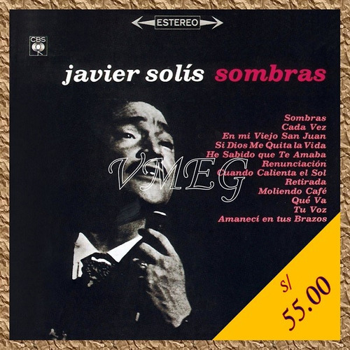 Vmeg Cd Javier Solís 1965 Sombras