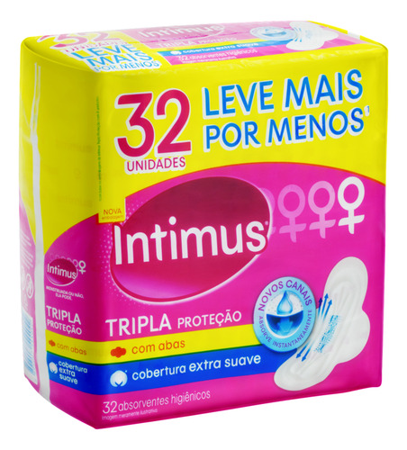 Absorvente Intimus Tripla Proteção Extra Suave 32 Unidades