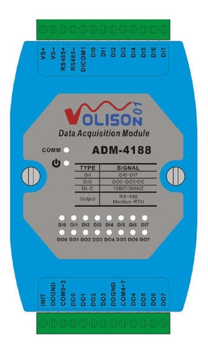 Modulo Rs485 8 In-out Digitales Compatible Con Arduino Plc