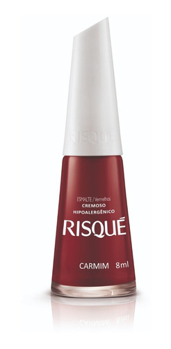 Esmalte De Uñas Risqué Color Carmín Cremoso 8ml 1 Unidad