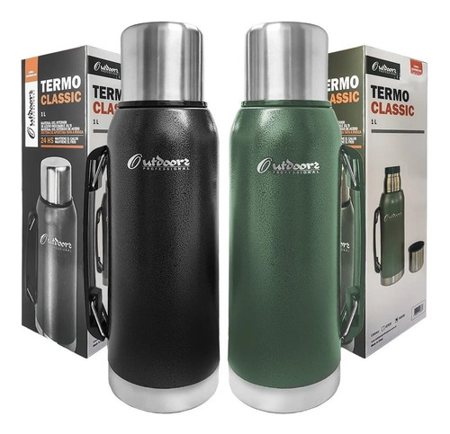Imagen 4 de 9 de Termos Outdoors Acero Inoxidable Capacidad 1 L Con Manija