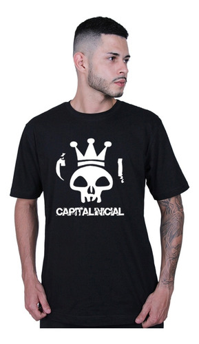 Camiseta Capital Inicial Banda 100% Algodão Otima Qualidade 