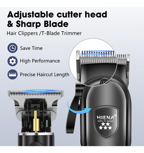 Juego De Cortapelos Profesional Para Hombres, Kit De Corte D