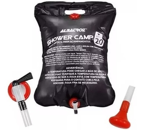 Bolsa Shower Chuveiro Camping Albatroz Água Quente 20 Litros