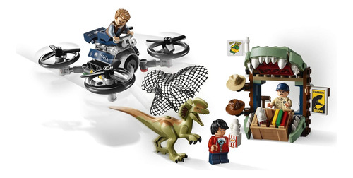 Lego Jurassic World Dilophosaurus En El Kit De Construcción