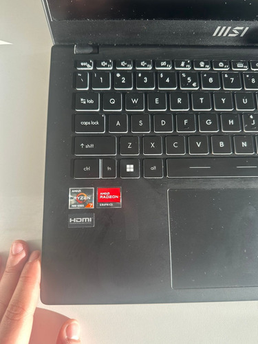 Notebook Msi Modern Ry7-7730u@4.5ghz 16gb 512gbssd Negro (Usado)